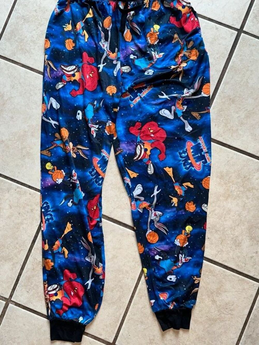 Men’s Space Jam Pajama Pants Size Medium